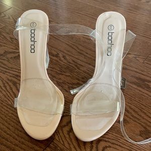 Boohoo clear heels